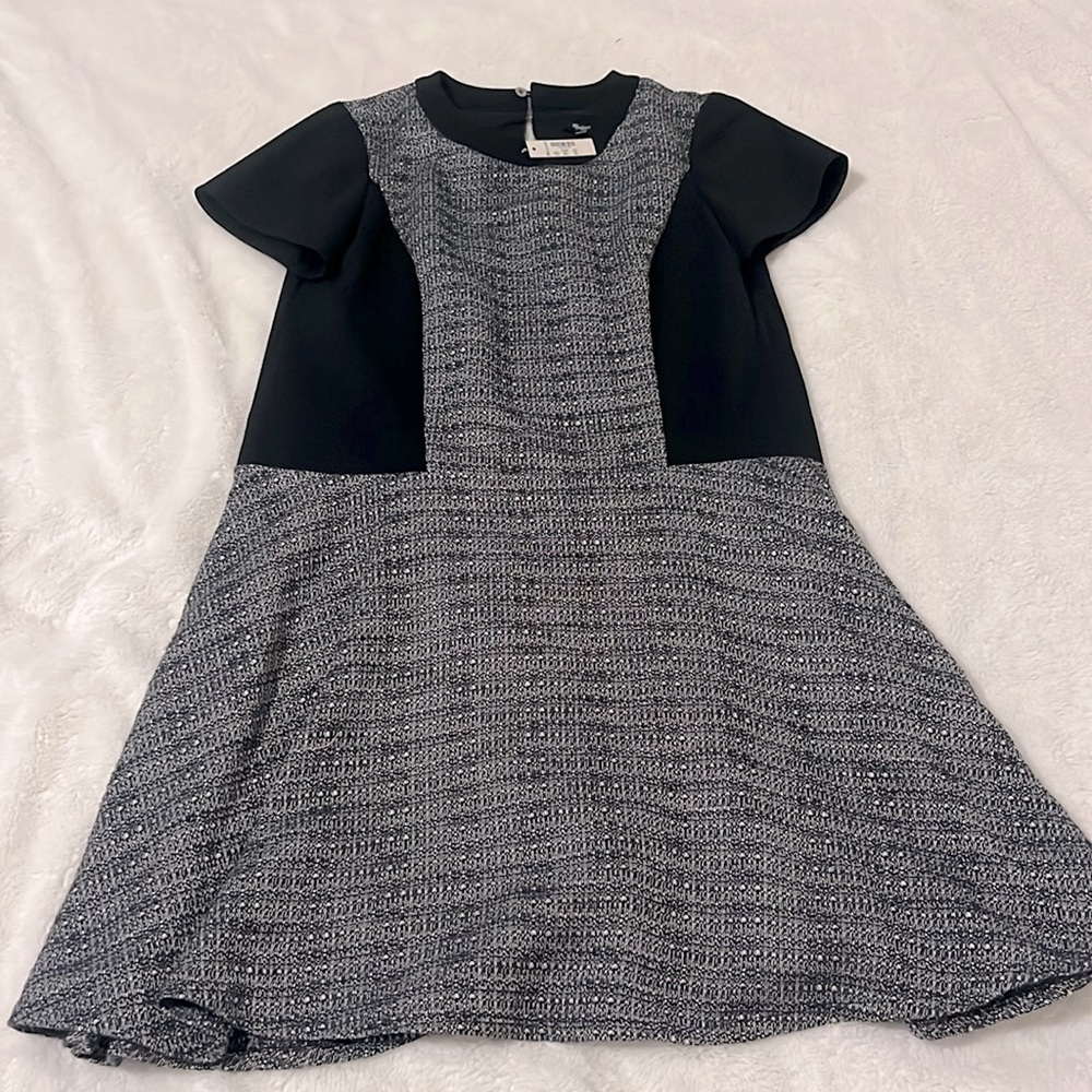 Madewell texture tribune flare dress B1409. Size 4 NWT
